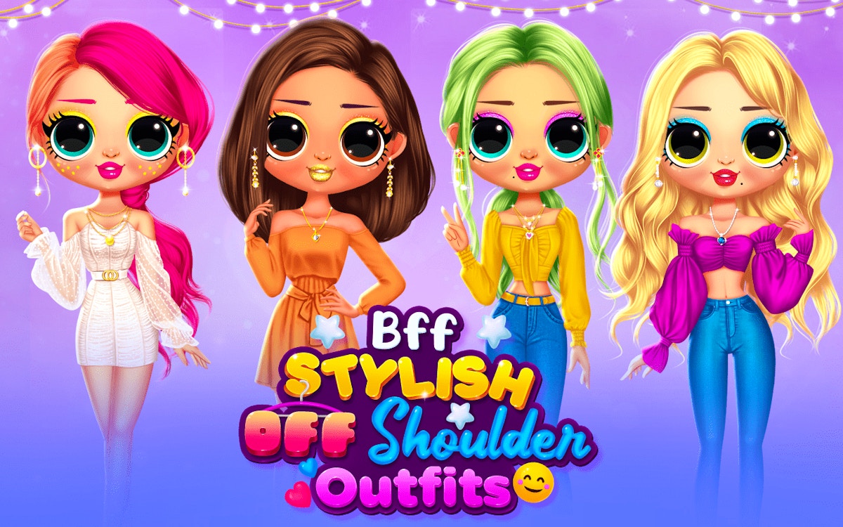 Bff Stylish Off Shoulder Outfits - Dress Up game