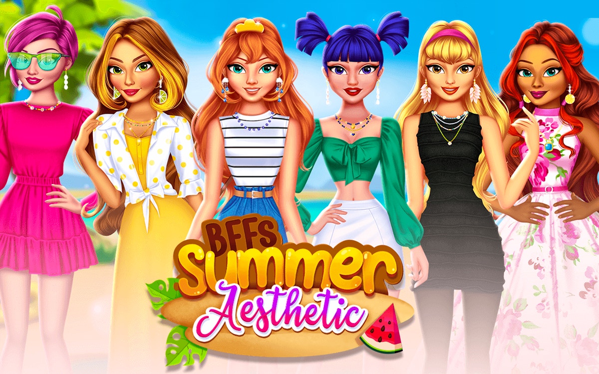 BFFs Summer Aesthetic - Dress Up game