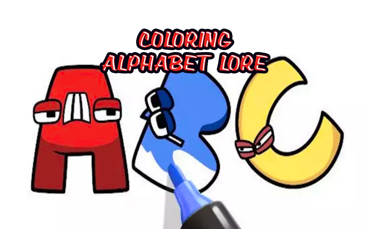 Coloring Alphabet Lore - Word game