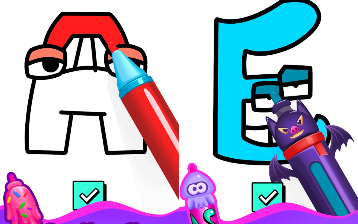 Draw and Color the Alphabet Letters - Drawing game