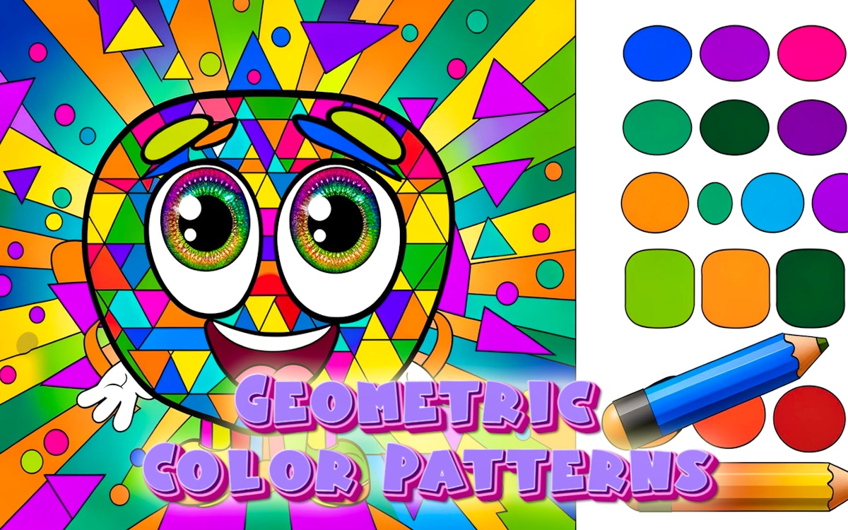 Geometric Color Patterns - Drawing game