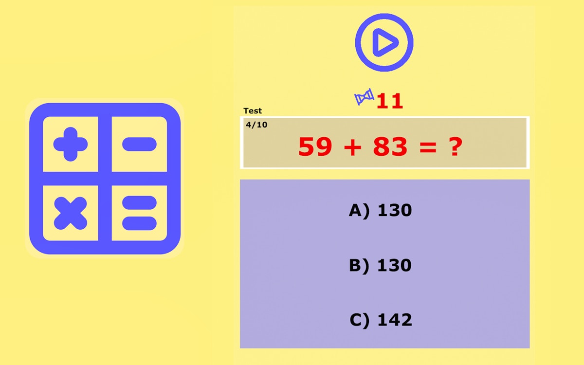 MathTest21 - Puzzle game