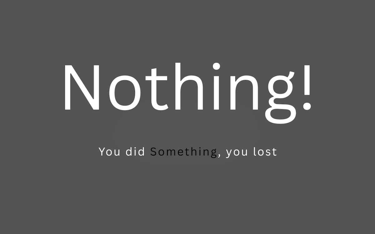 Nothing - Casual game